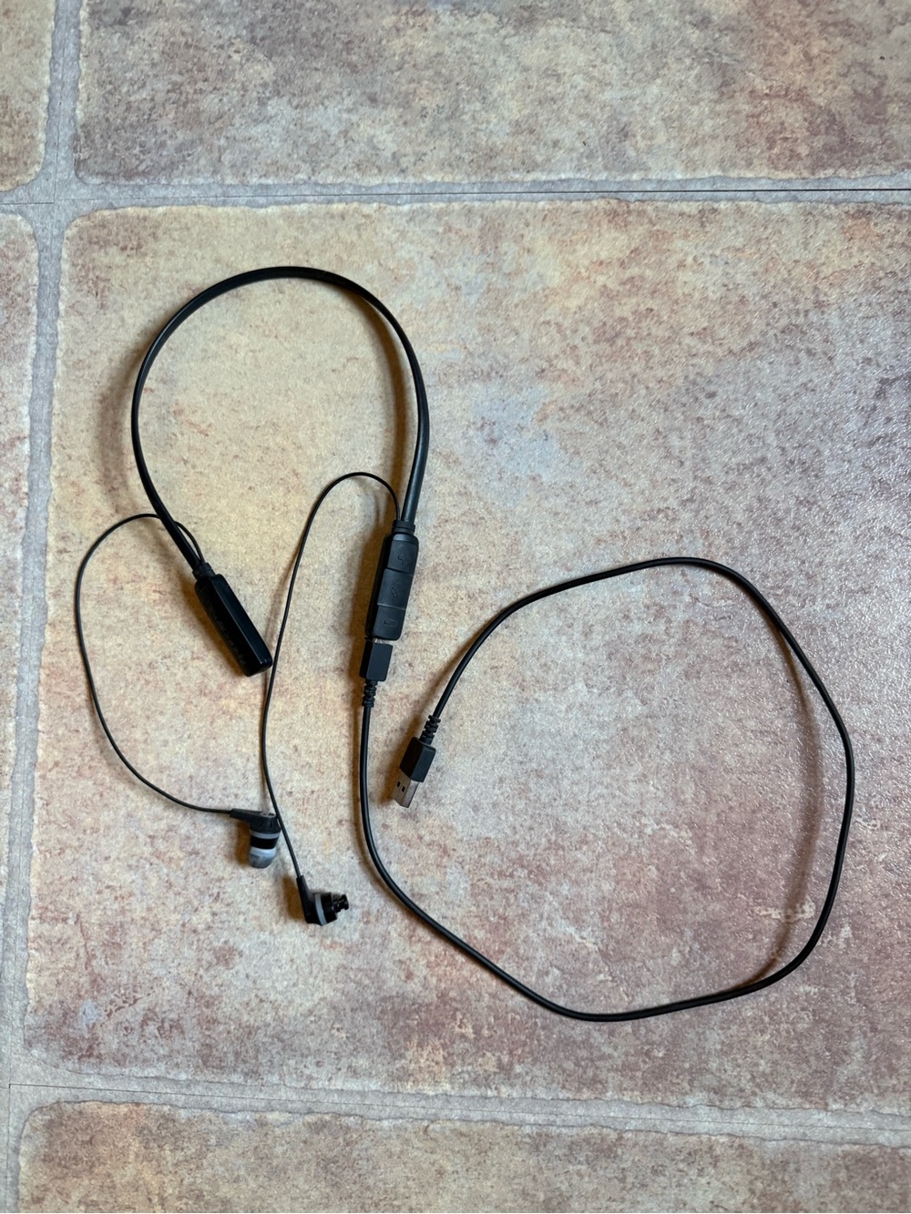 Skullcandy Ink’d Wireless Black Neckband Earbuds with USB Cable